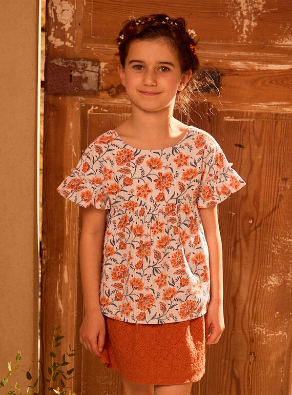 T-shirt à fleurs MLORETTE / 25E2PFP1CHED300