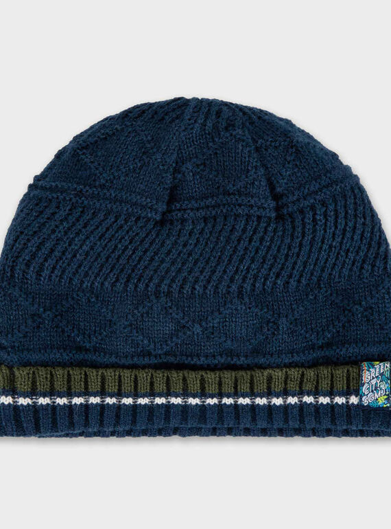 Bonnet bleu marine PITOILAGE / 18H4PGH1BON713
