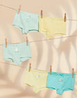 Lot de 5 shortys assortis en coton biologique FLOPYETTE / 23E5PFH2SHY614