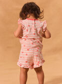 Ensemble tshirt et short rayés MIYAELLE / 25E1BFS1ENS001