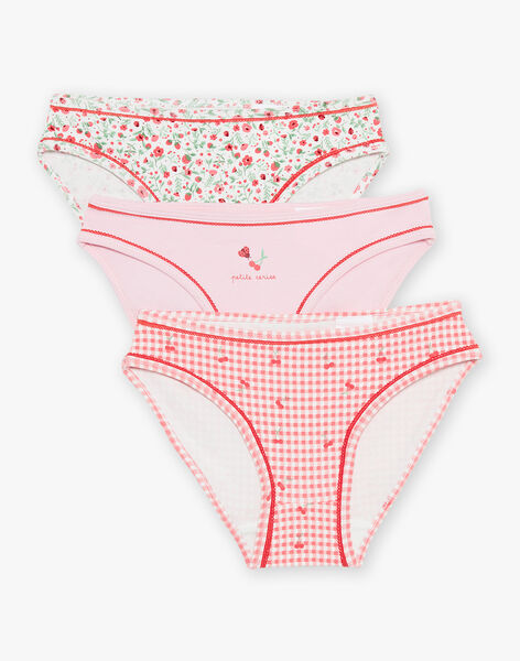 Lot de 3 culottes assorties en coton biologique FLOCAETTE / 23E5PFH1SLI309