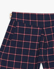 Short bleu marine à carreaux DISHOETTE / 22H2PFE1SHO070