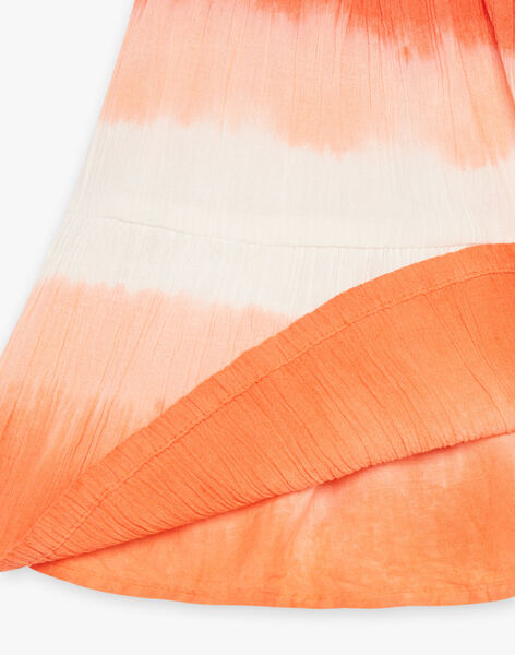 Jupe courte orange foncé tie ans dye FLYJUPETTE / 23E2PFR1JUP407