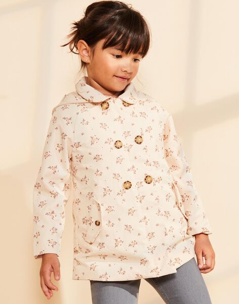 Parka beige 3 en 1 à fleurs FRATERETTE / 23E2PF51PAR808