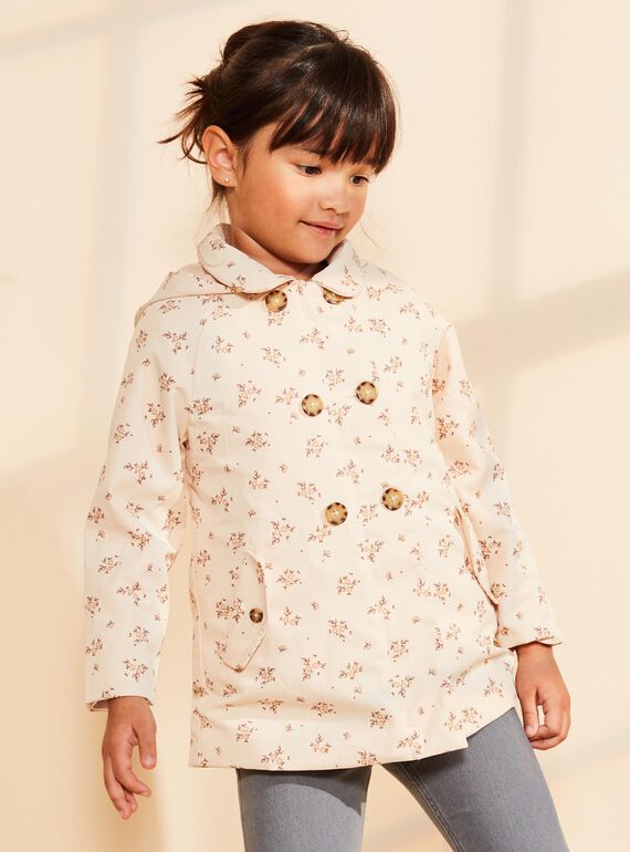 Parka beige 3 en 1 à fleurs FRATERETTE / 23E2PF51PAR808