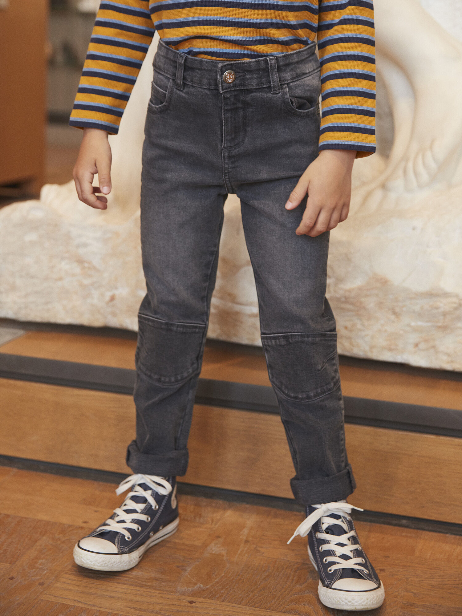 Jean on sale gris délavé