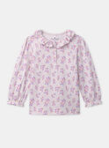 Pyjama rose imprimé fleuri Fille NUICARETTE / 25H5PFB1PYJ311