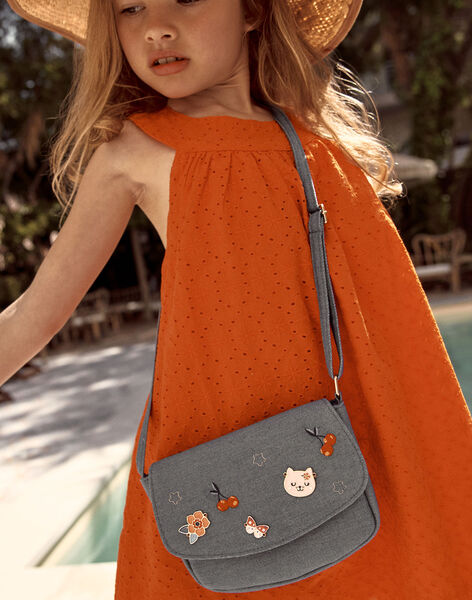 Sac besace denim clair FLYSAETTE / 23E4PFR1BESP272