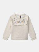 Sweat chiné doublé polaire LAREVETTE / 24H2PFS1SWEA011