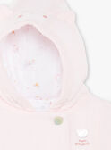 Veste à capuche rose pâle bébé fille ZOLIKA / 21E0CFG1VES301