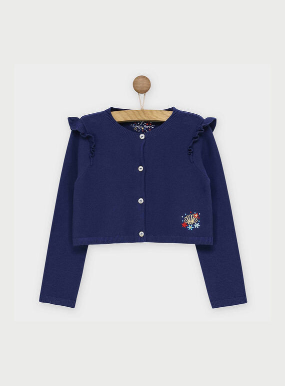 Cardigan bleu marine REROETTE / 19E2PFE1CAR070