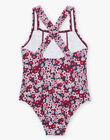 Maillot de bain 1 pièce cassis à imprimé fleuri FRYCRETTE / 23E4PFM4D4KD302