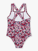 Maillot de bain 1 pièce cassis à imprimé fleuri FRYCRETTE / 23E4PFM4D4KD302