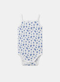 Lot de 2 bodies bébé fille à fines bretelles en coton issu de l'agriculture biologique MEJULIETTE / 25E5BF41DEK213