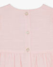 Robe rose en popeline FAFLEUR / 23E1BFI2ROBD320