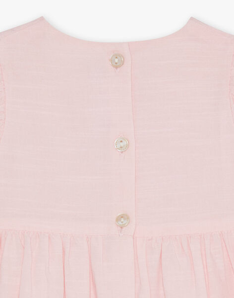 Robe rose en popeline FAFLEUR / 23E1BFI2ROBD320