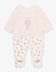 Pyjama en velours bébé fille 22H0NF13GRE307
