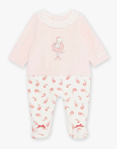 Pyjama en velours bébé fille 22H0NF13GRE307