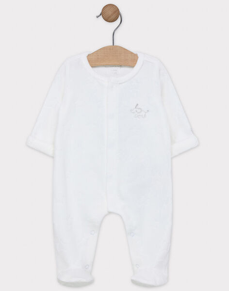 Dors Bien En Velours Devore Blanche Bebe Mixte Naissance Naissance Sergentmajor