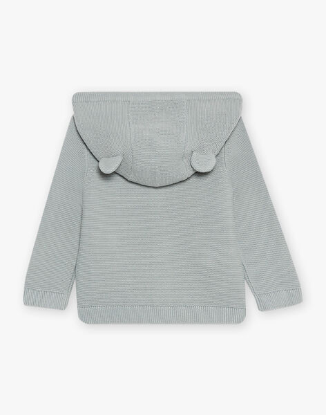 Gilet epais en mailles vert d'eau DADEAN / 22H1BGD2GIL631
