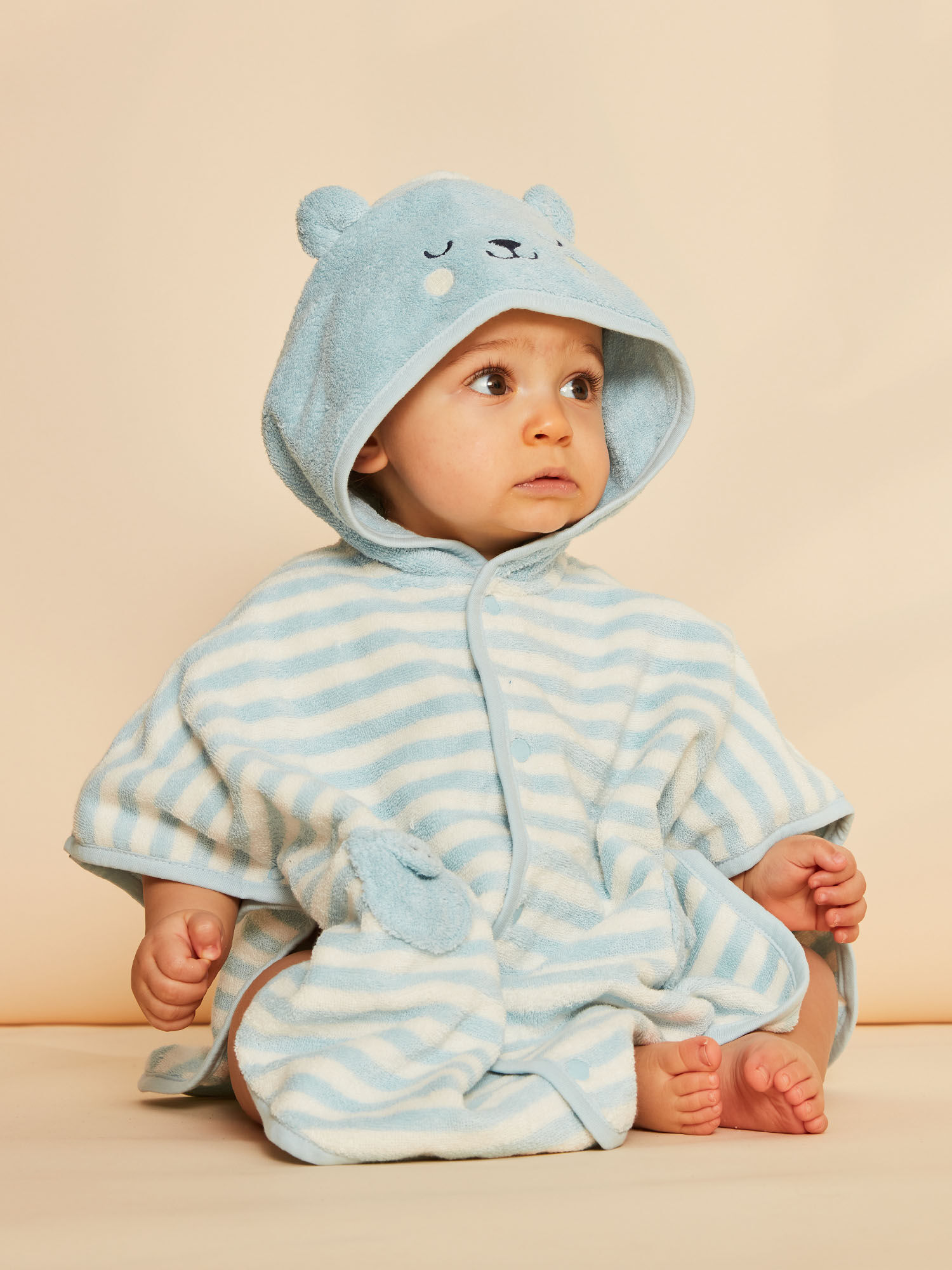 Cape de bain bébé garçon sale