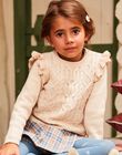 Pull écru en maille torsadée DIAPULETTE / 22H2PFY1PUL808