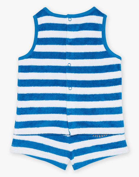 Débardeur et short bleu à imprimé à rayures FAYANN / 23E1BGR1ENSC226