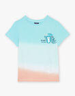 T-shirt bleu Tie and Die FLUTIAGE / 23E3PGQ2TMC632
