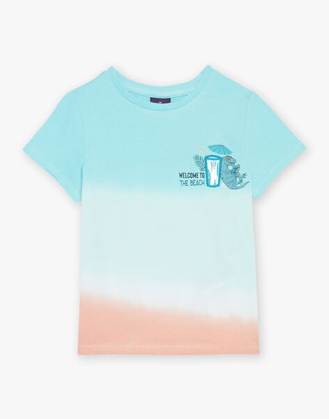 T-shirt bleu Tie and Die FLUTIAGE / 23E3PGQ2TMC632