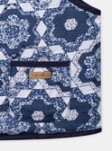 Gilet sans manches bleu et blanc réversible et matelassé LEGILETTE / 24H2PFJ1CSM001