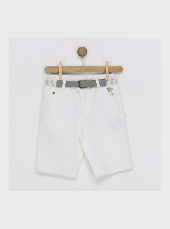Bermuda blanc RYDIAGE / 19E3PGR2BER001