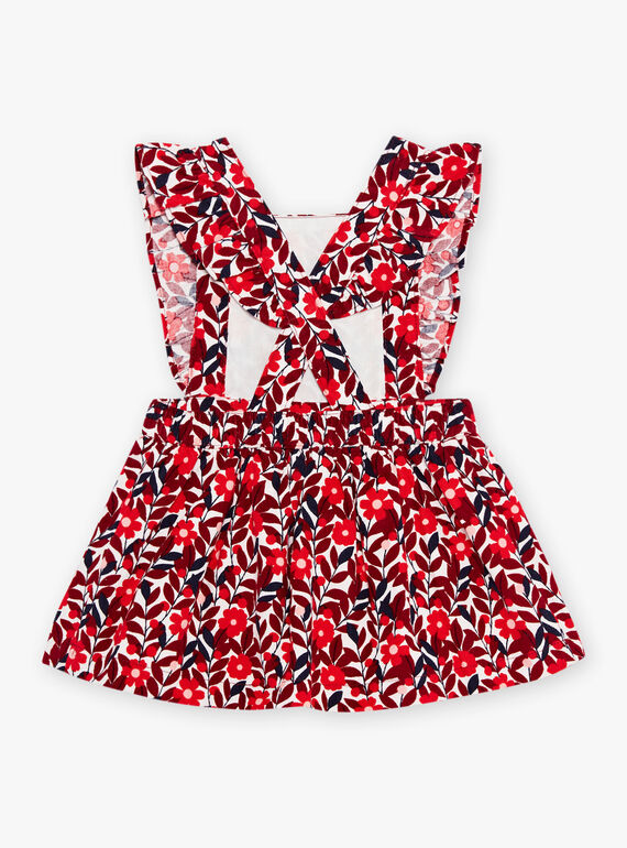 Robe chasuble en velours à imprimé fleuri DAOLIVE / 22H1BFX1CHS001