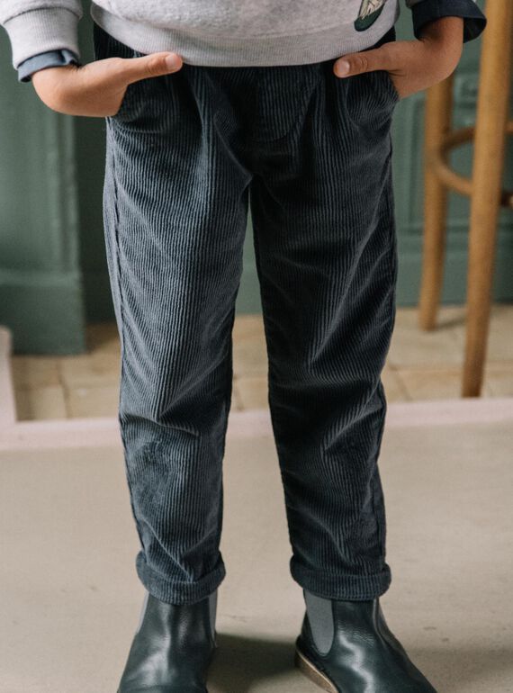 Pantalon gris foncé DEVORAGE / 22H3PGR1PANJ900