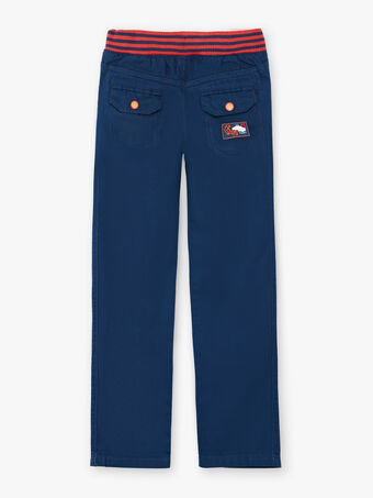 Pantalon bleu taille élastiquée ZAFUNAGE / 21E3PGI1PAN705
