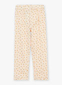 Pyjama rose pâle en gaze de coton à imprimé fleuri GRUTETTE / 23H5PF12PYJ080