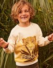 Sweat Jacquard vanille FALEOPAGE / 23E3PG81SWE114