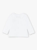 Ensemble veste et pantalon en velours blanc bébé mixte ZOEDEN / 21E0NMG1ENS000