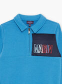 Sweat Marin bleu à col zippé FOVARAGE / 23E3PGC1SWE201