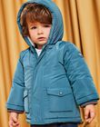 Parka bleu canard à capuche DIROMEO / 22H1BGN1PAR714