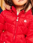 Doudoune rouge à capuche DRAREDETTE / 22H2PFN2D3E050