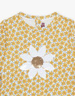 Sweat écru à fleurs et sequins réversibles FASWETTE / 23E2PF81SWE001