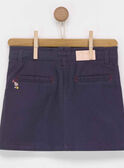 Jupe bleu marine PABYJETTE / 18H2PF41JUPC203