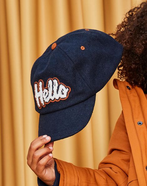 Casquette chaude avec animation en bouclettes Hello DITETAGE / 22H4PGG1CHA622