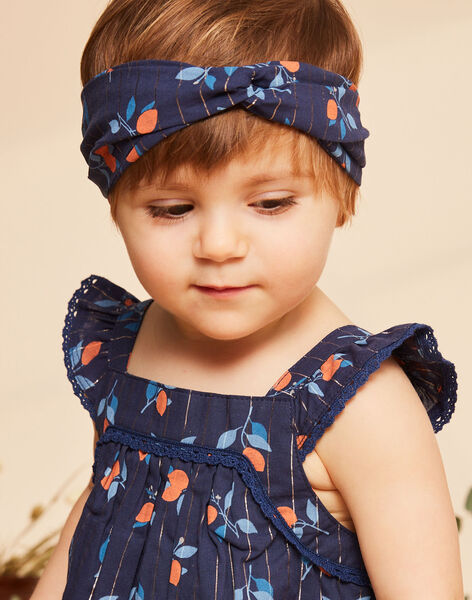 Bandeau bleu marine à imprimé fleuri FAZOLI / 23E4BFR1BAN070
