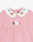 Ensemble blouse rose et legging fleuris DAEMMA / 22H1BFE1ENS309