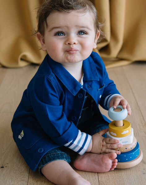 Chemise épaisse bleue DABOSCAR / 22H1BG51GILC207