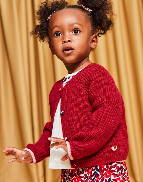 Gilet en tricot rouge DAOLIVIA / 22H1BFX2CARF526