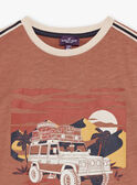 T-shirt noisette à manches courtes FLIBAGE / 23E3PGP2TMC821