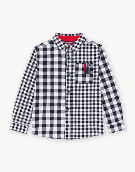 Chemise blanches à carreaux FECHEMAGE / 23E3PGB1CHMC243