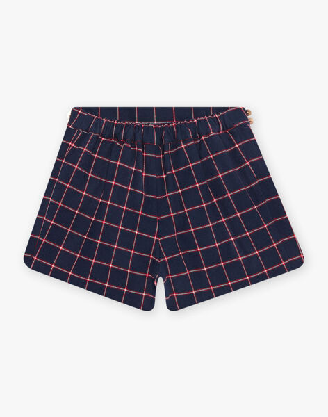 Short bleu marine à carreaux DISHOETTE / 22H2PFE1SHO070